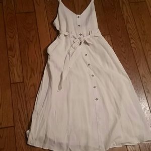 cream midi jumper dress